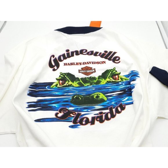 Harley Davidson Shirt Men’s XL Short Sleeve 2005 Gainesville, FL Gator. W/Tags - Picture 4 of 5
